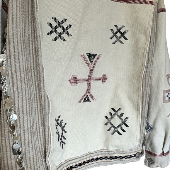 Free People‎ Embroidered Denim Jacket - Picture 6 of 8